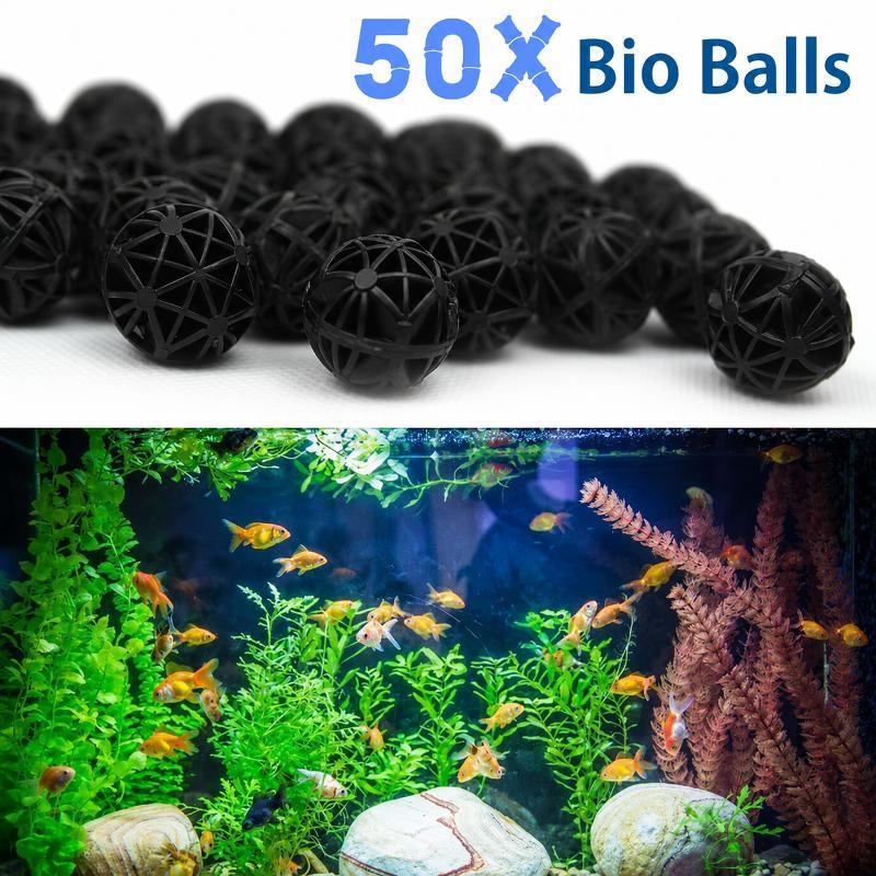 Aquarium Plant Fertilizer - 50 Piezas de Bolas de Filtro