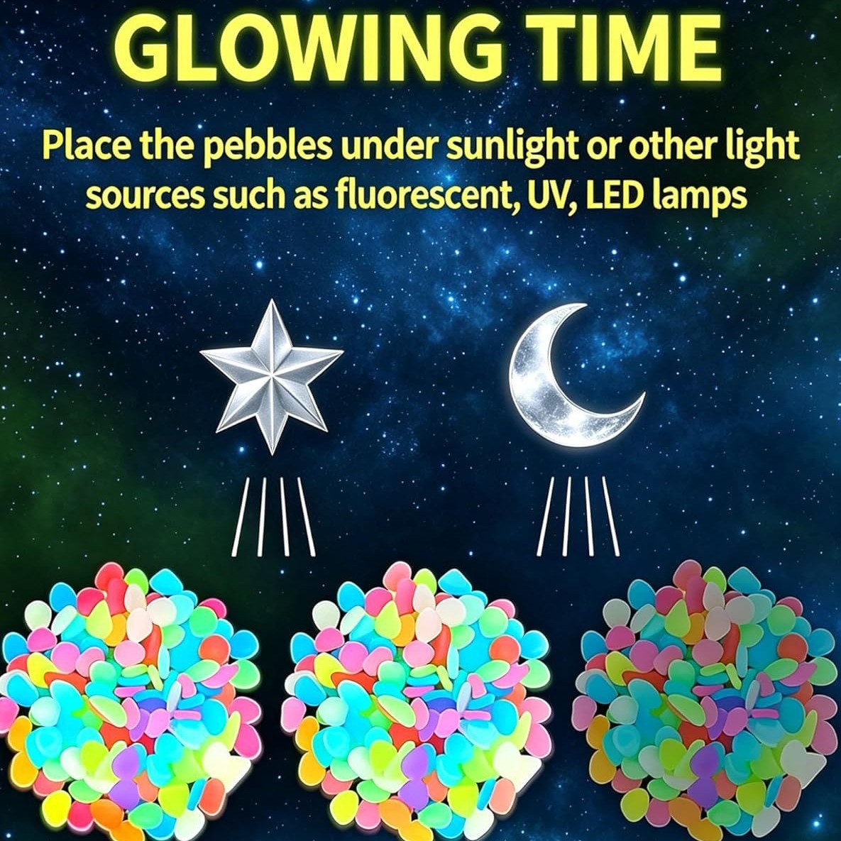 Piedras luminosas coloridas qu - Aquarium Planted Tank Light reseña y precio