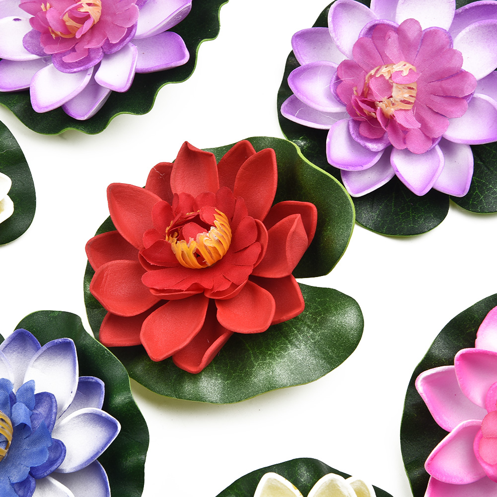 Flores de Loto Artificiales a  - Aquarium Plant Red Lotus reseña y precio