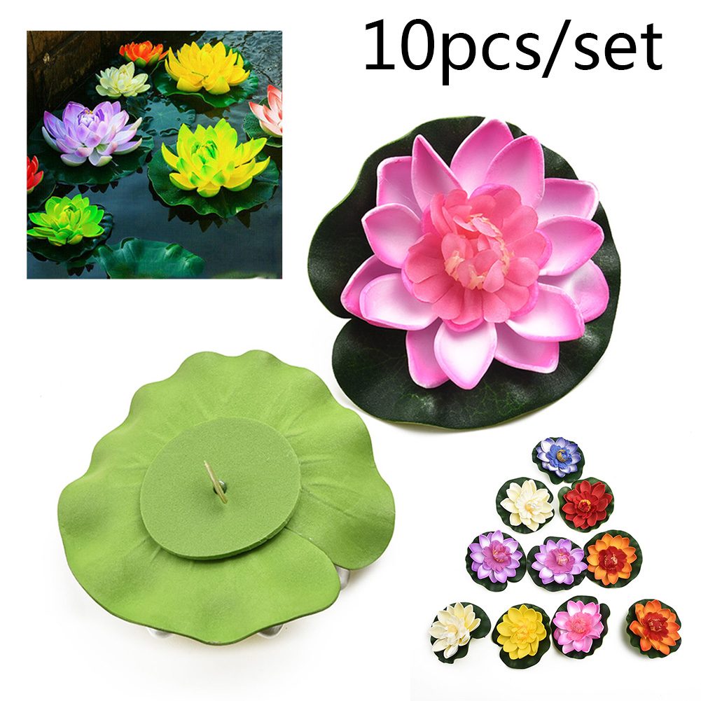 Flores de Loto Artificiales a  - Aquarium Plant Red Lotus reseña y precio
