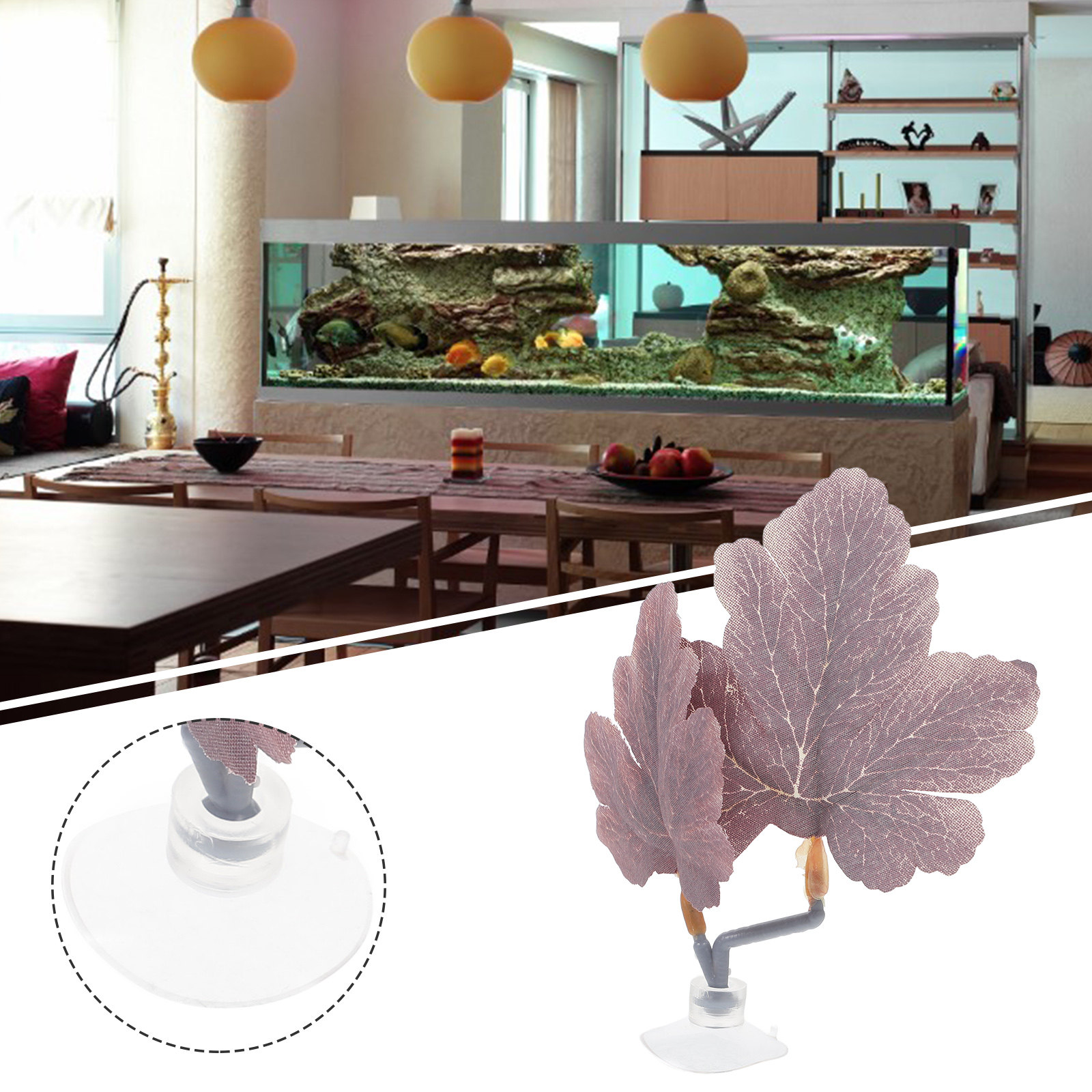 Hamaca de hoja artificial para - Planted Aquarium Betta reseña y precio
