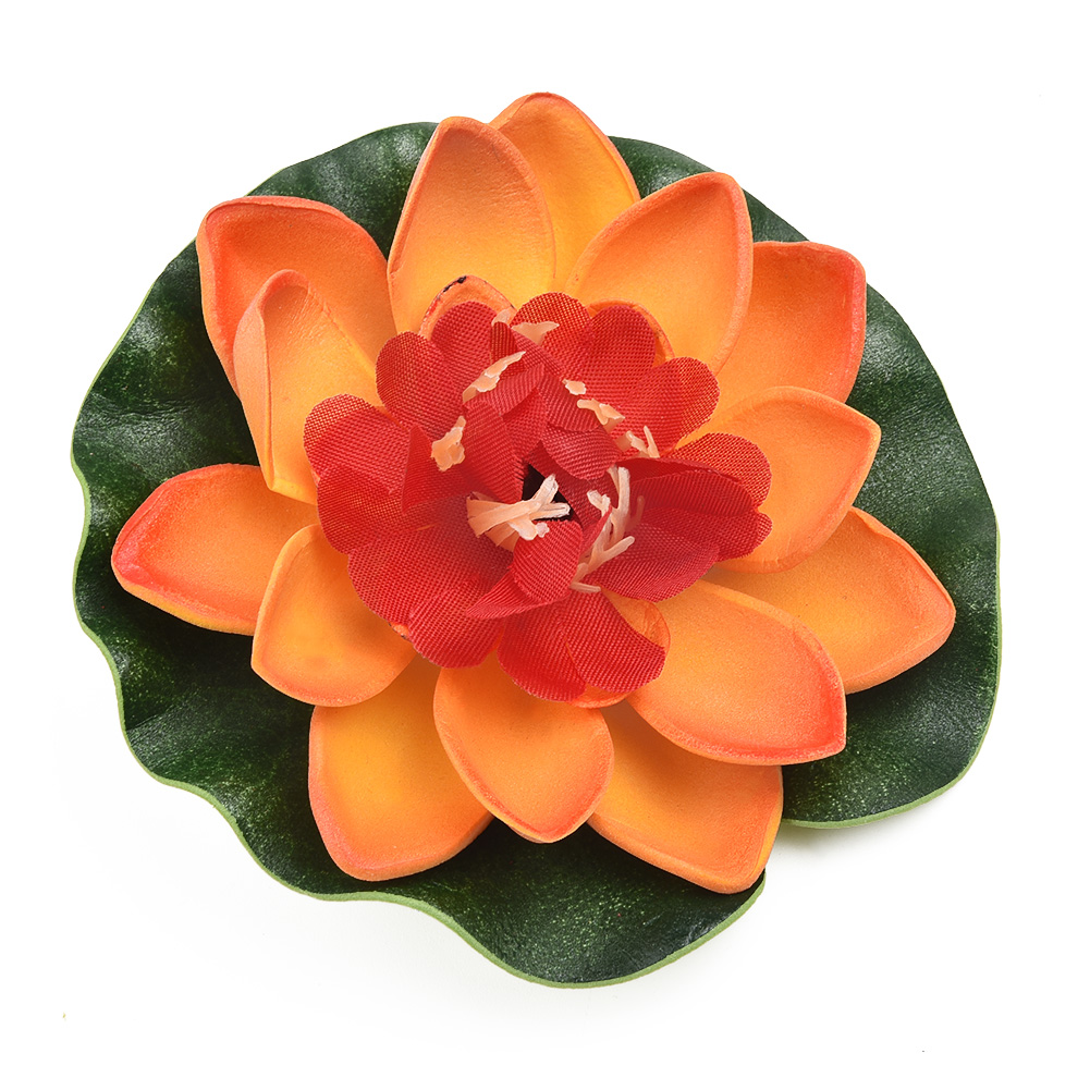 Flor de loto artificial, flore - Aquarium Plant Red Lotus reseña y precio