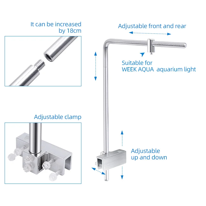 Soporte de luz Week Aqua Unive - Aquarium Planted Tank Light reseña y precio